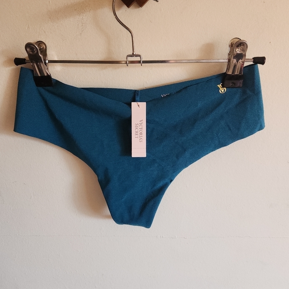 Victoria's Secret 2-pack Seamless Underwear Thong Teal Medium M
